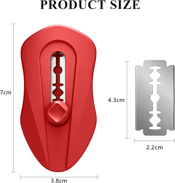 Uliya Professional Magnetic Bread Lame Set Retractable Dough Scoring Tool with 5 Replaceable Blades, Safety Push-Pull Design for Artisan Bread Scoring, Perfect for Home Bakers (Red)