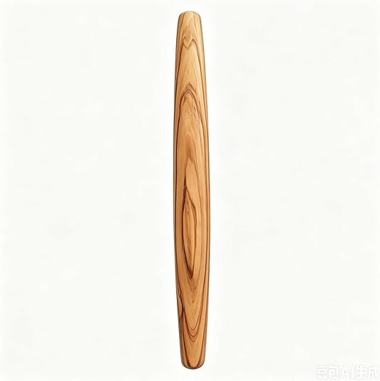 Olive Wood French Rolling Pin, 15 Inch Wooden Rolling Pin for Baking