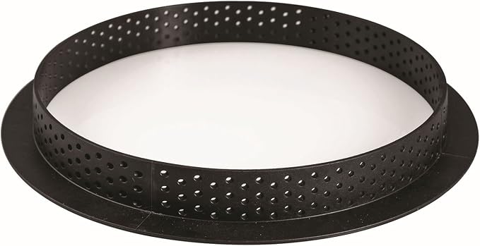 Silikomart "Tarte Ring 190" Heat-Resistant Perforated Plastic Cutting Ring 7.48 Inch Diameter (1 Each)