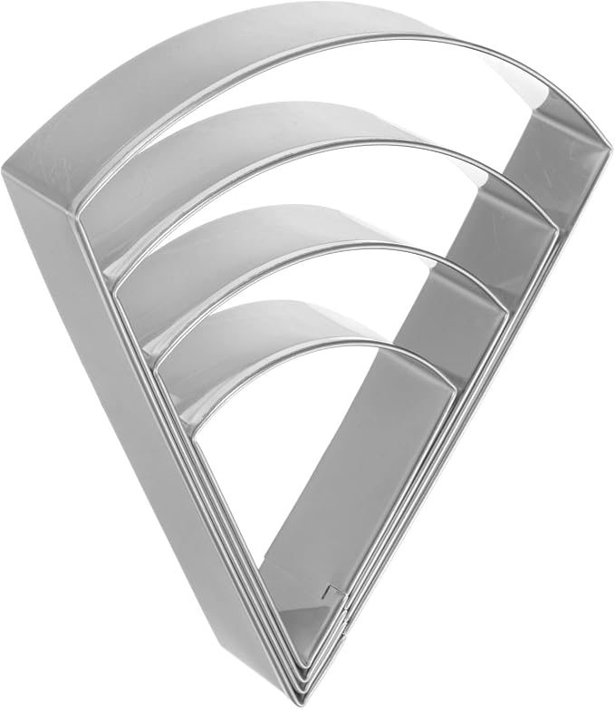 HARFINGTON Pizza Slice Cookie Cutter Set Assorted Sizes Stainless Steel Candy Corn Baking Pastry Cookie Cutters Molding for Pastry Fondant Cake Cookie