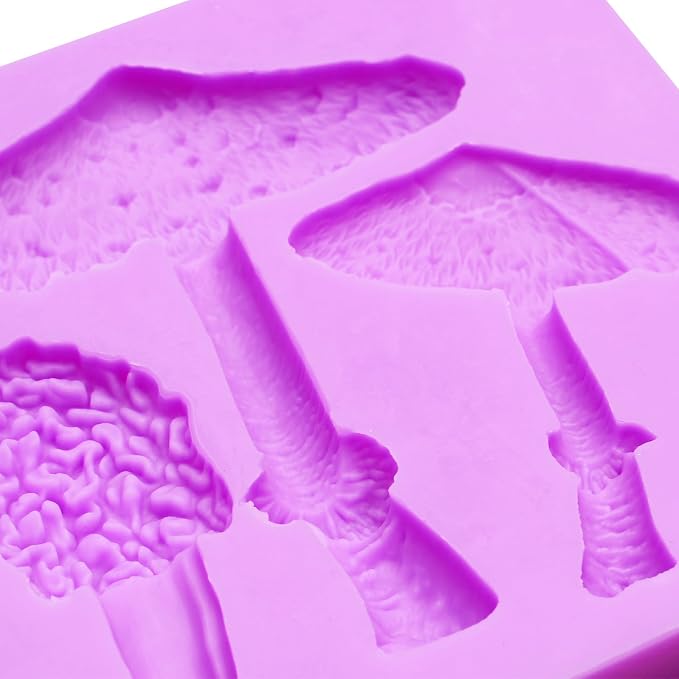 Mushroom Chocolate Mold Mushroom Silicone Mold for DIY Cake Decorating, Chocolate Candy, Sugar Craft, Epoxy Craft, Fringe Clay