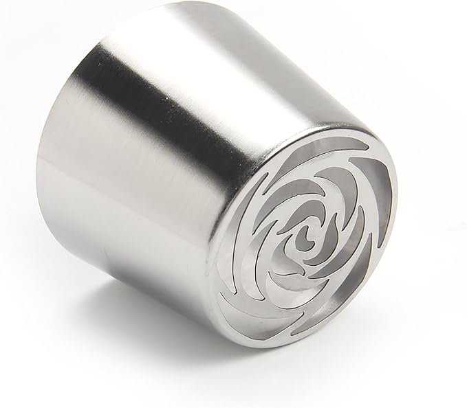 Extra Large Russian Piping Tips - Stainless Steel Flower Nozzles Set for Cake Decorating, Rose & Floral Icing Tips for Cupcakes, Cookies Professional Baking Tools (XXL, Style 42)