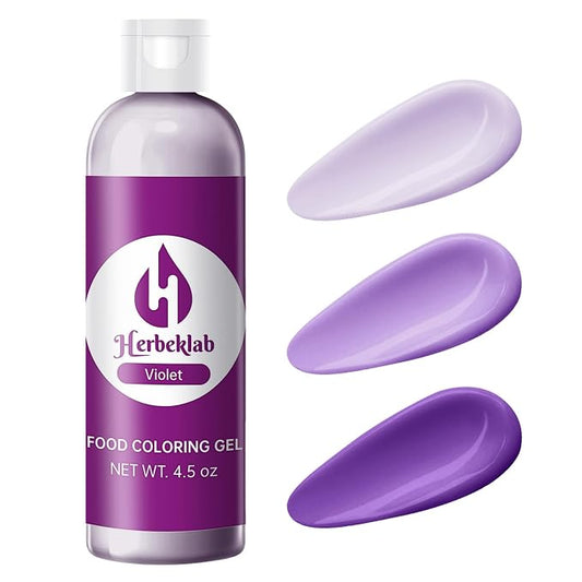 Violet Gel Food Coloring – 4.5 oz Professional Grade Concentrated Food Dye, Gel Based Coloring for Icing, Baking, Cake Decorating & Cookies
