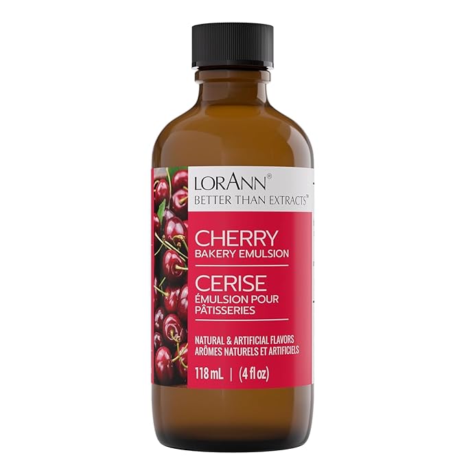 Lorann Oils Cherry Bakery Emulsion: Perfect for Enhancing Fruit Undertones in Baked Goods, Gluten-Free, Keto-Friendly, Cherry Extract Alternative Essential for Your Kitchen