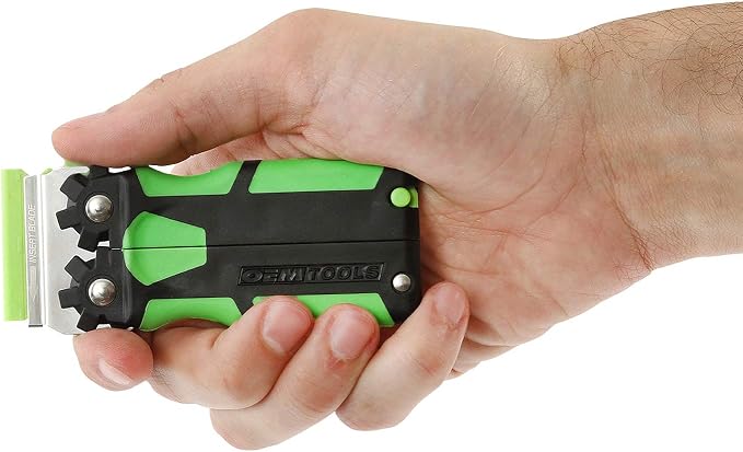OEMTOOLS 11 Piece Multi-Purpose Razor Blade Scraper, Plastic Razor Scraper