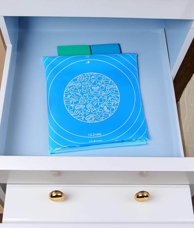 Silicone Baking Mat, Blue,20"x16" | For Rolling Out Pastry Dough