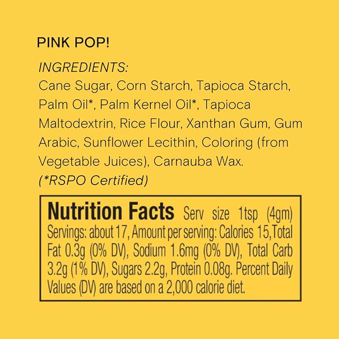 Pink Pop! Natural Nonpareils Sprinkles by Supernatural, No Artificial Dyes, Soy Free, Gluten Free, Vegan, 3oz