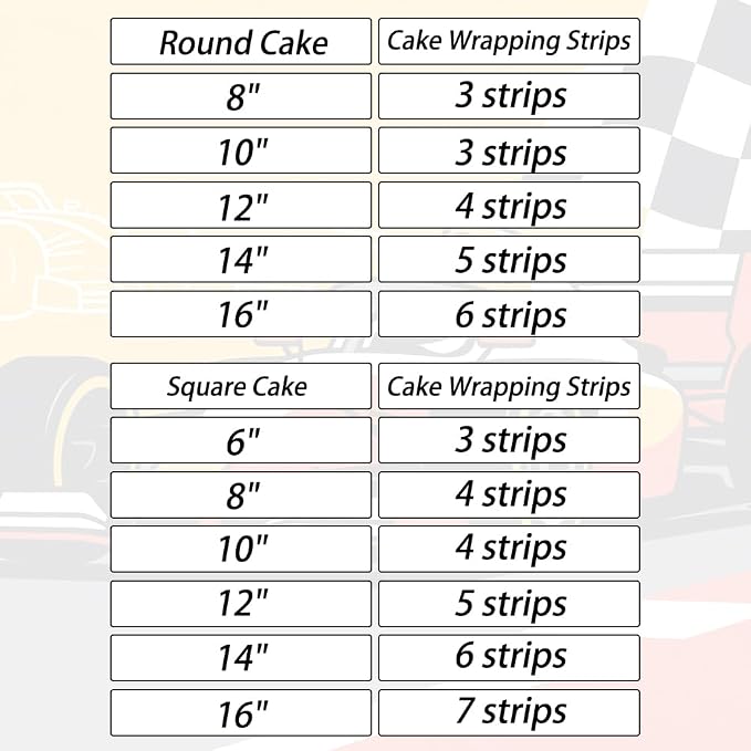 6Pcs Edible Cake Borders, 11x2.44in Black White Checkered Race Car Theme Birthday Cake Decorations Pre-Cut Rice Wrap Paper Strips Decor for Racing Theme Image Party