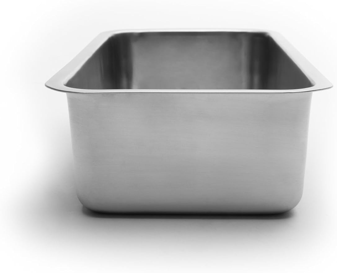 Fox Run Loaf Pan Stainless Steel Baking, 8.5 x 4.5 x 2.25 inches, Rectangular | Heat Safe Up To 536 F | Durable Stainless Steel Baking Pan | Bake Standard Sized Bread Loaves | Bread Baking Essential