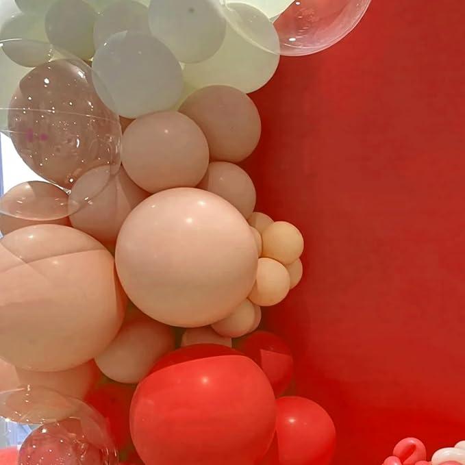 Voircoloria 90pack Peach Balloons Different Size 18/12/10/5 Inch Peach Balloon Garland Arch Kit for Graduation, Wedding, Birthday, Princess Theme Party, Baby Shower, Anniversary Party Decorations