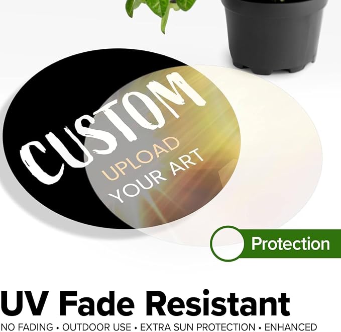 Custom Stickers for Business Logo Design Your Own Personalized Labels Shipping Sticker Decals Text Name Image Photo Customized Waterproof, UV Protected Fade & Heat Cold Resistant(Custom Text,2 Inch)