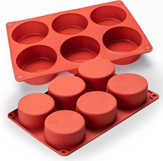Silicone Egg Molds Frittata Pan, 3 Inch Deep Starbuc Egg Bites Molds Dash Silicone Cups Sous Vide Mold Round Rolls Tray for Breakfast Sandwiches Omelets Dinner Rolls Baking
