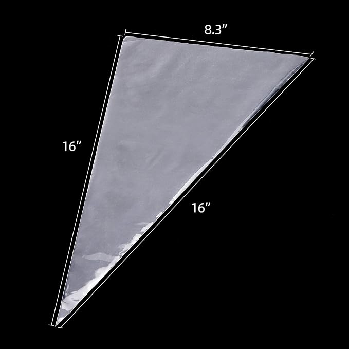 Piping Bags 16 Inch 100 Pcs Extra Thick Pastry Bags Disposable Tipless Icing Bag for Decorating Cake, Cupcakes, Cookies | Thick