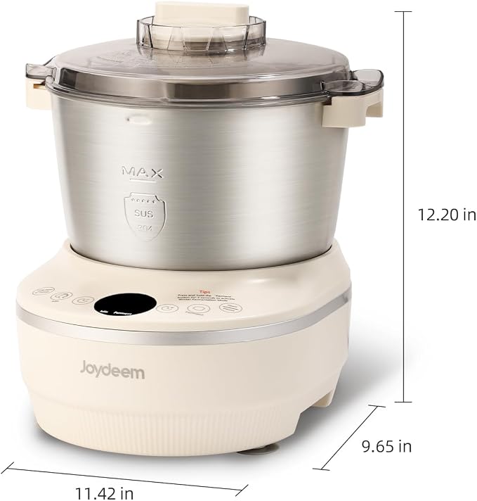 Joydeem Electric Dough Maker with Ferment Function, 5.3Qt Dough Mixer Machine, Perfect for Bread Pizza Roti Dumpling Dough & Sourdough, HMJ-A501