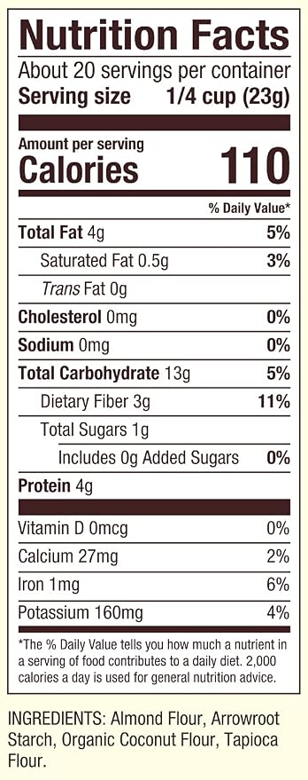 Bob's Red Mill Paleo Baking Flour, 16oz (Pack of 4) - Gluten Free, Non GMO, Vegan, Paleo Friendly, Kosher