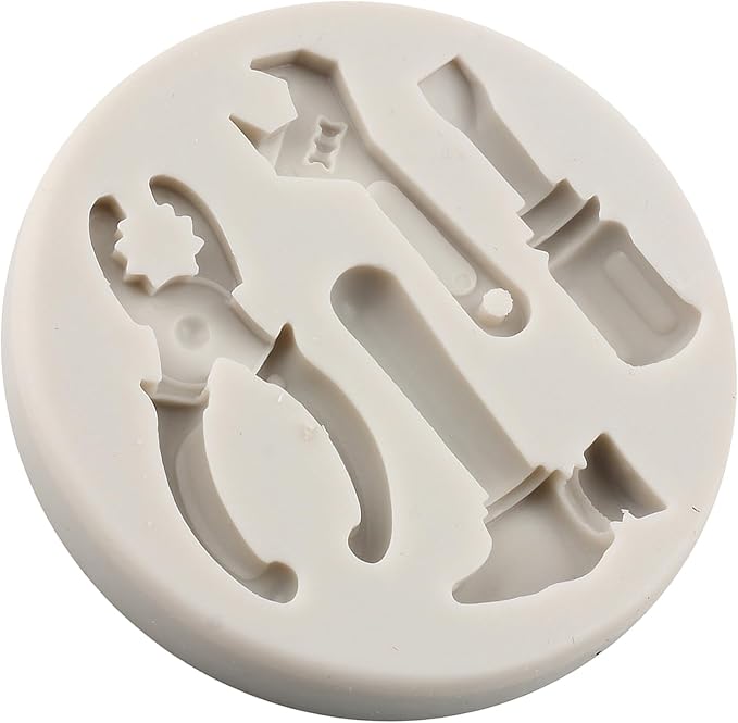 Hand Tools Silicone Mold Construction Tools Chocolate Fondant Molds Combination Wrench Molds For Cake Decorating Cupcake Topper Polymer Clay Candy Chocolate Gum Paste