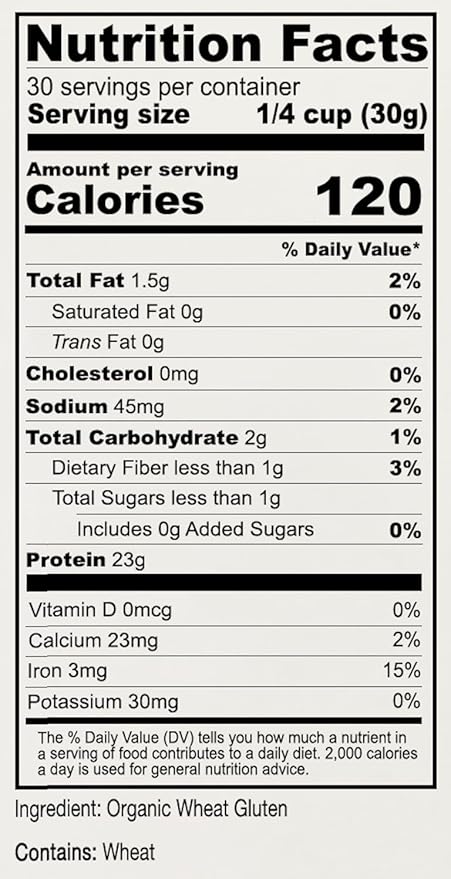 Anthony's Organic Vital Wheat Gluten, 2 lb, High in Protein, Vegan, Non GMO, Keto Friendly, Low Carb