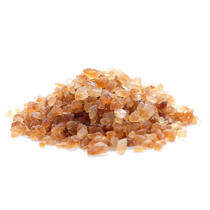 Pure and Natural Medium Light Brown Rock Sugar Crystals for Tea and Coffee, Pure and Natural, 1-Pound Bag