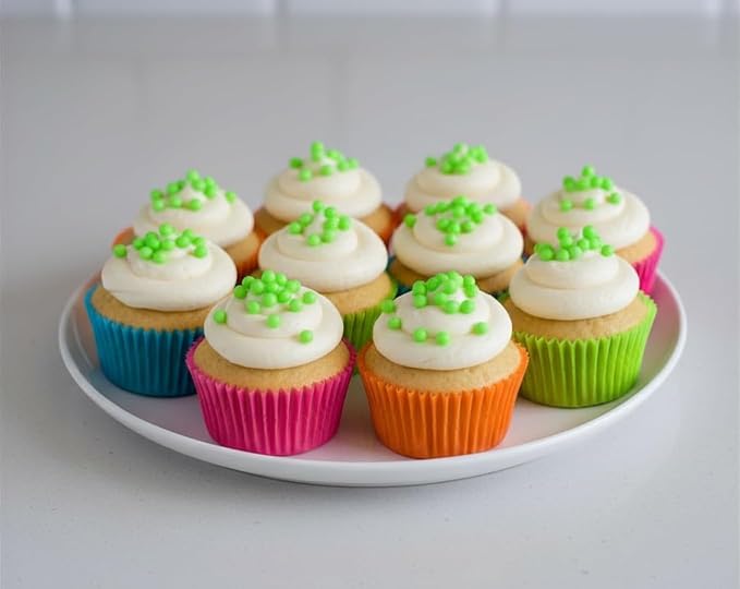 NCS Neon Green (Under Blacklight) 4mm Edible Sugar Pearls Sprinkles – Cupcake, Cake, Cookie & Baking Decorations, 7 oz