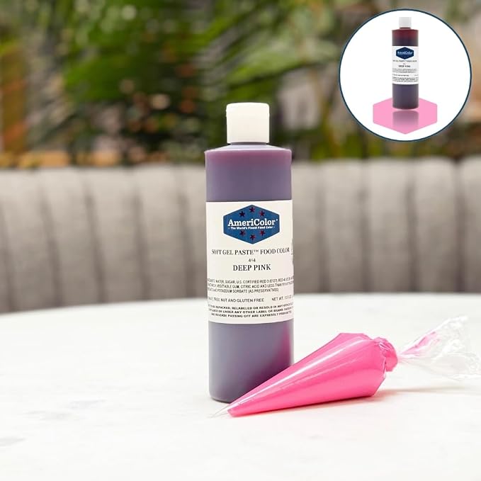 Americolor Deep Pink Soft Gel Paste 13.5 Ounces