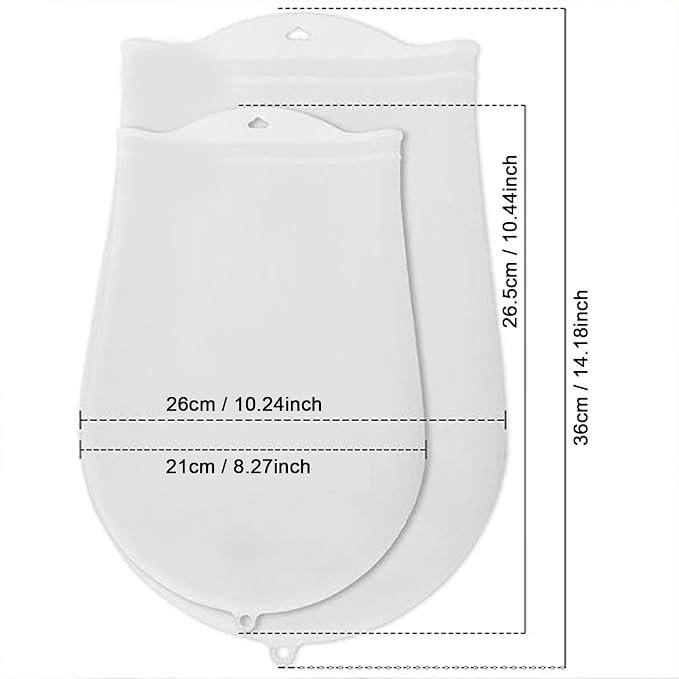 Reusable Food-Grade Silicone Dough Kneading Bag, Non-Slip Flour Mixing Tool, Versatile Bread Pastry Pizza Tortilla Kneading Bag
