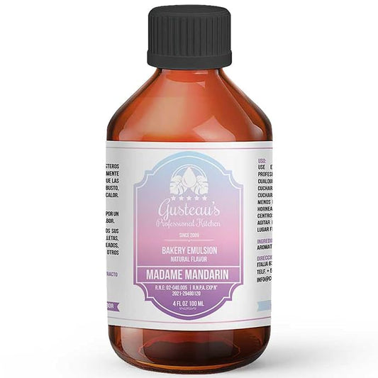 Gusteau's - Mandarin Bakery Emulsion, 4 fl oz (100ml) Alcohol Free, Sugar Free, Kosher (MANDARIN)