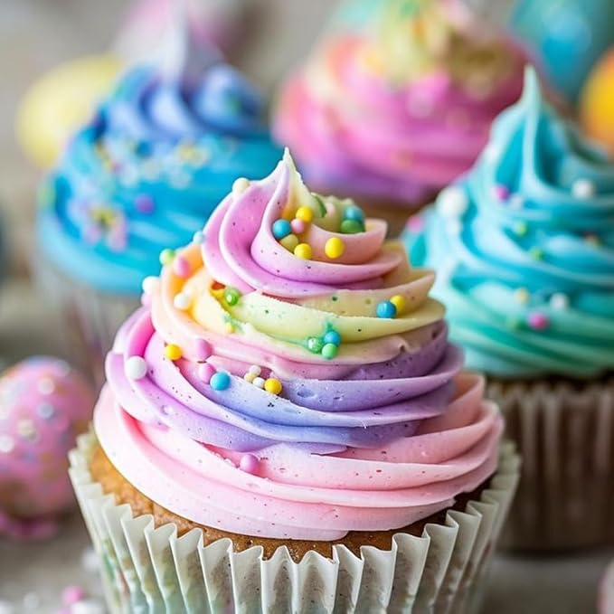 Pastel Nonpareils Sprinkles 7oz Edible Easter Spring Sprinkles for Cake Decorating, 2mm Mini Pearls Candy Rainbow Nonpareils for Cookie Cupcake Topper, Baking, Ice Cream, Easter Supplies