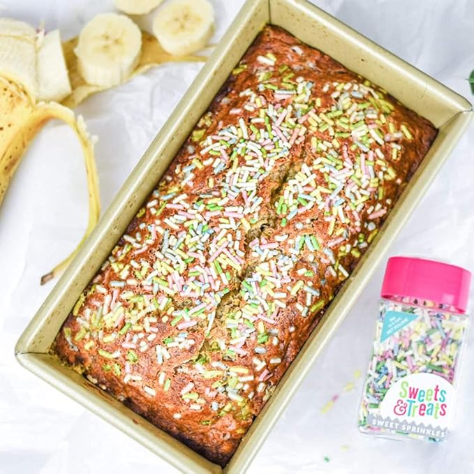 Pastel Sprinkles for Baking Cake and Cupcakes - Pastel Sprinkles Decorations for Ice Cream Toppings Cake Jimmies Donuts Cookies