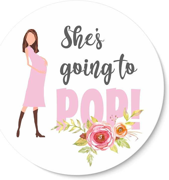 S'more Love Stickers - Baby Girl Shower Stickers - Adding S'more Love to our Family labels -Thank you for Celebrating with me Labels (Pink) (going to pop Pink)