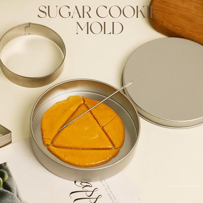 Dalgona Candy Mold Kit – Stainless Steel Cookie Cutters Set with Needle Tool, Sugar Biscuit Molds for Korean Dalgona Candy, Chocolate, Fondant – Reusable Baking Tools for Party & DIY（13 Set）