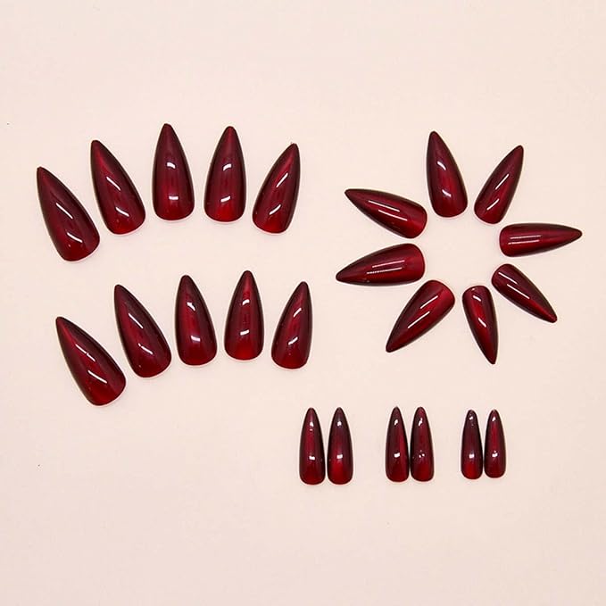 24Pcs Pink Press on Nails Short Almond ZWENJIE Cat Eye Fake Nails Press ons Nail Tips Stick on Nails Glossy Acrylic Nails Kit French False Nails with Glitter Heart Design Nail Art for Women Manicure