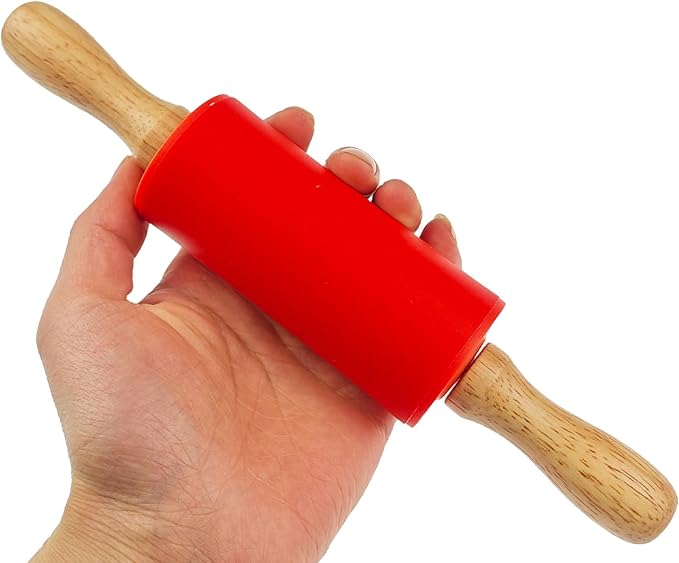 8 Pack Small Rolling Pin for Kids, Kids Rolling Pin for Home Kitchen (9 Inch)