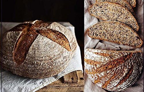 BetterJonny 9 inch Rectangle Banneton Bread Proofing Basket, Artisan Bread Dough Proofing Rattan Basket +Liner Combo for Professional and Home Bakers