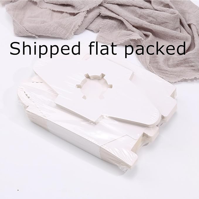 100 Pack Single Cupcake Boxes with Window, White Individual Cupcake Containers with Handle, 3.7x3.7x4.5 Inch Kraft Paper Favor Bakery Container for Small Cake, Muffins, Birthday, Wedding