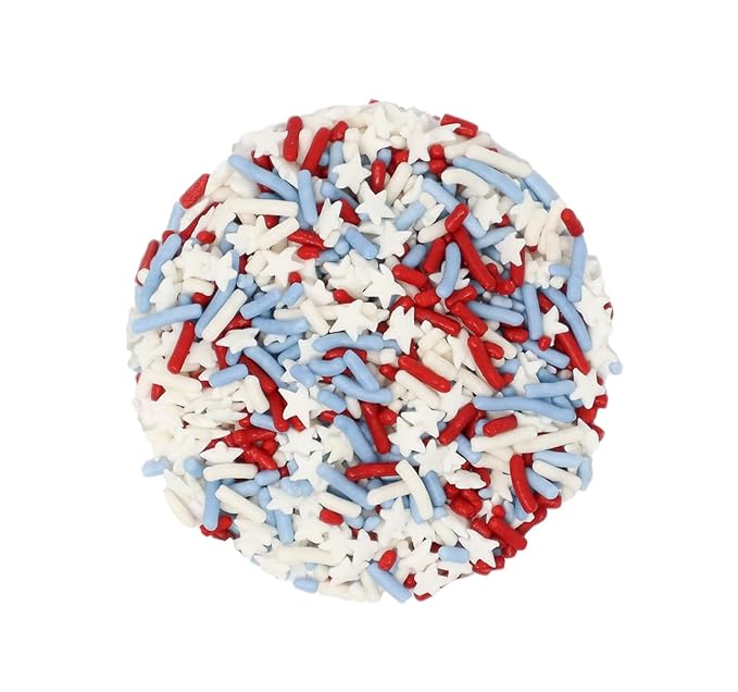 Mystic Sprinkles Fourth of July Sprinkles Mixes (Spirit of America Sprinkle Mix 3.4oz)