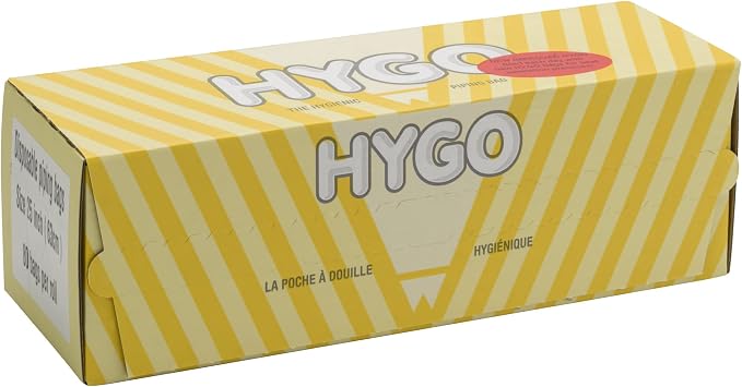 Hygo 25" Disposable Pastry Bag, Grip-Tight Outer Piping Bag, Hot and Cold, 25 inch, Transparent, 80 Pack, Clear