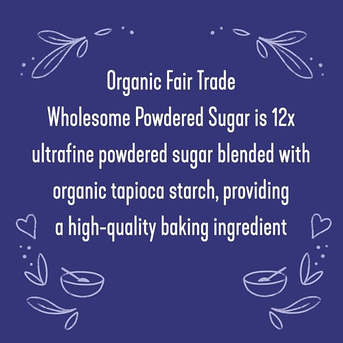 Wholesome Sweeteners, Organic Powdered Sugar, 1 lb ( Packaging may vary ) (Pack of 5)