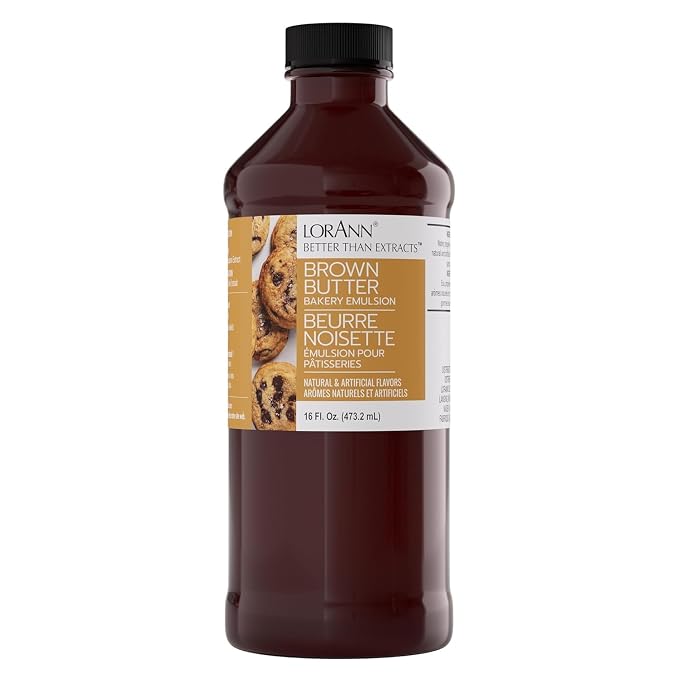 LorAnn Brown Butter Emulsion, 16 ounce bottle