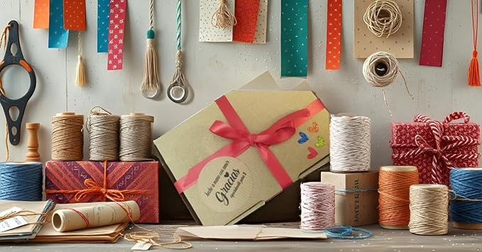50 Handmade with Love Kraft Stickers, Gracias Stickers, Spanish Labels
