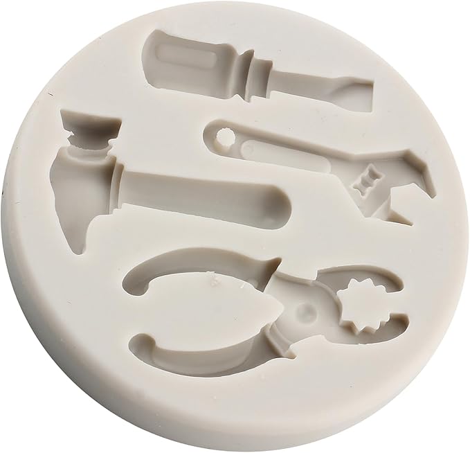 Hand Tools Silicone Mold Construction Tools Chocolate Fondant Molds Combination Wrench Molds For Cake Decorating Cupcake Topper Polymer Clay Candy Chocolate Gum Paste
