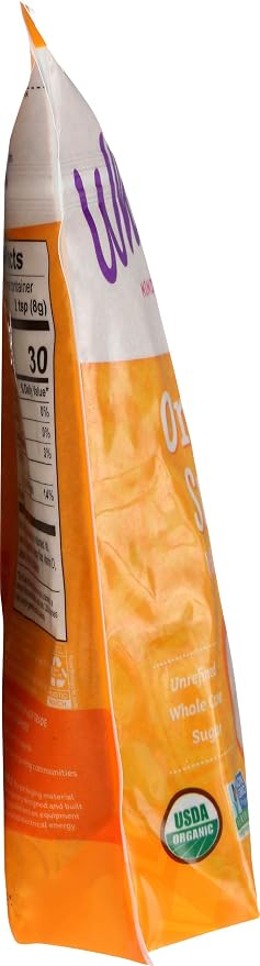 Wholesome Sweeteners 32-Ounce Organic Sucanat Panela Whole Cane Sugar, Fair Trade, Non-GMO Project Verified, Gluten Free & Vegan for Baking, Sprinkling and More, 12 Pack