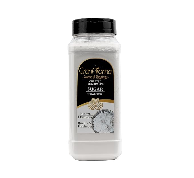 GranAroma Powdered Sugar, Fine Powder, Baking & Frosting, Confectioner's Sugar (1.18 Pound)