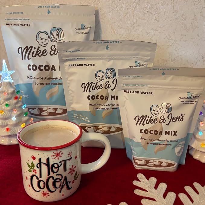 Mike & Jen’s Hot Cocoa Mix. 5 Simple Ingredients. 12 Ounce Package (11 Servings)
