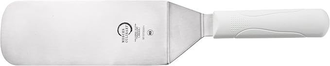 Mercer Culinary Millennia Turner Handle, 8 Inch x 3 Inch Blade, White Handle