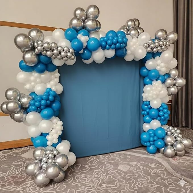 Jobkoo Peacock Blue Balloons 12 Inch, 100 Pack Turquoise Blue Balloon Teal Blue Latex Balloons Matte Dark Teal Aqua Blue Helium Balloons for Birthday Baby Shower Wedding Whale Theme Party Decorations