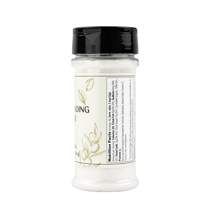 Olive & Vine White Sanding Sugar, Sweet Finish, For Baking & Decorating, Rich Tradition, Authentic Taste, For Global Recipes (7.2 Ounce)