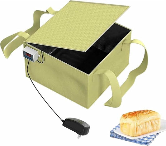 Fold Dough Proofing Box, Dough Proofer with Heater Sour, for Making Bread Yogurt Natto Handmade Soap