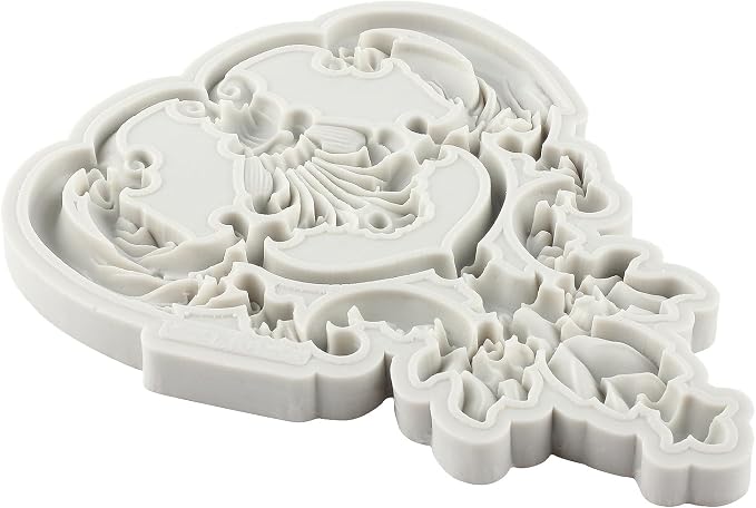 Baroque Style Curlicues Scroll Lace Fondant Silicone Molds Relief Flower Mold Filigree Mold 3D Sculpted For Sugar Cake Decorating Cupcake Topper Candy Chocolate Gum Paste Polymer Clay
