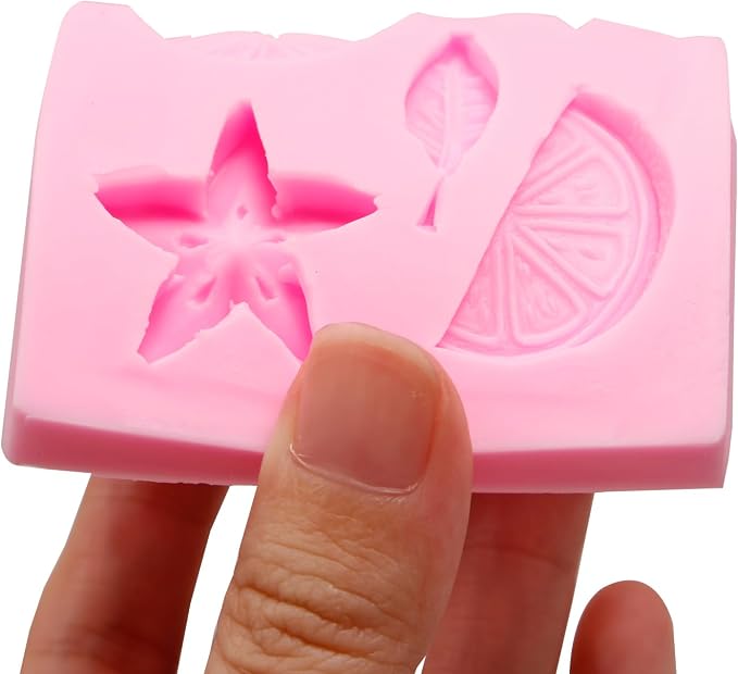 Lemon Silicone Mold, Lemon Slices Resin Fondant Mold for Cake Decoration Candy Cupcake Topper Cake Polymer Clay Crafts Epoxy Resin