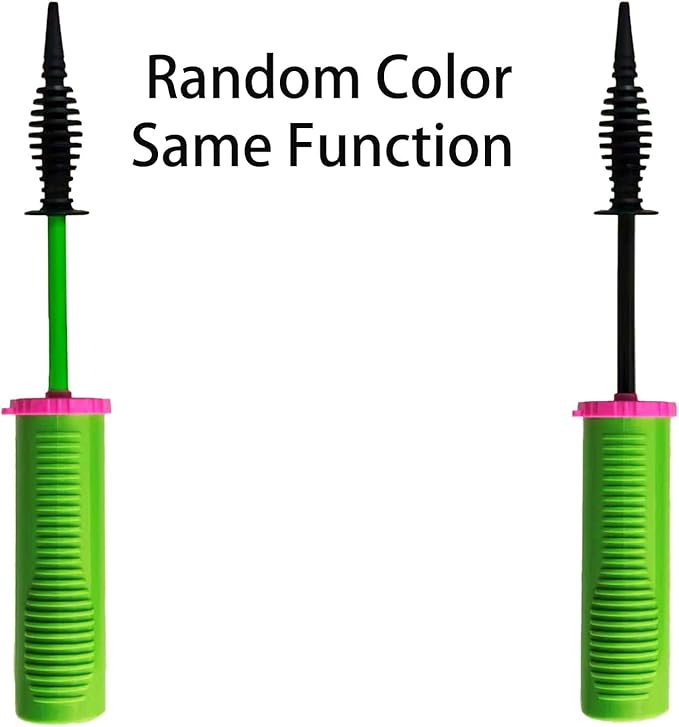 Balloon Pump Hand Held – 2Pack Two Way Dual Action Inflator with Balloon Tying Tool Manual Air Pump for Balloons